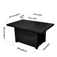 Foyer sur table « Serenity » - Onyx noir