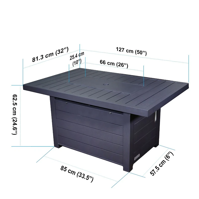 Serenity Fire Table – Anthracite
