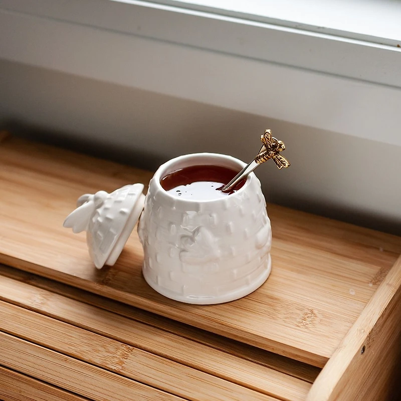 Petite cuillère avec poignée d'abeille