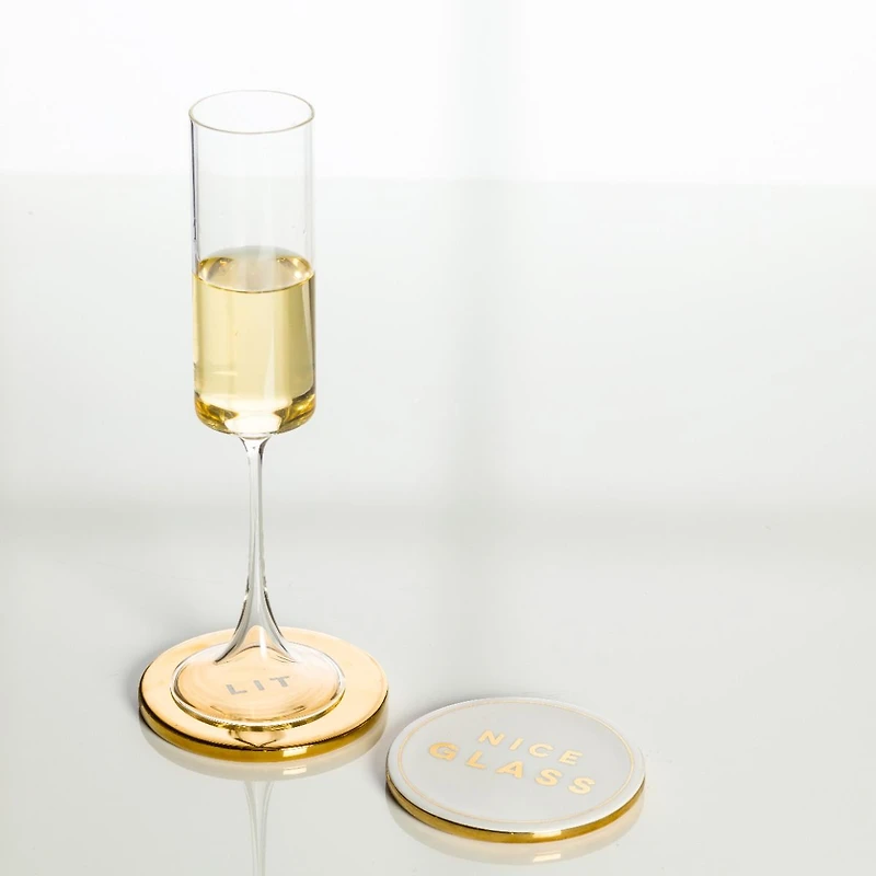 Ensemble de 4 sous-verres « Drunk Expressions »