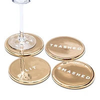 Ensemble de 4 sous-verres « Drunk Expressions »
