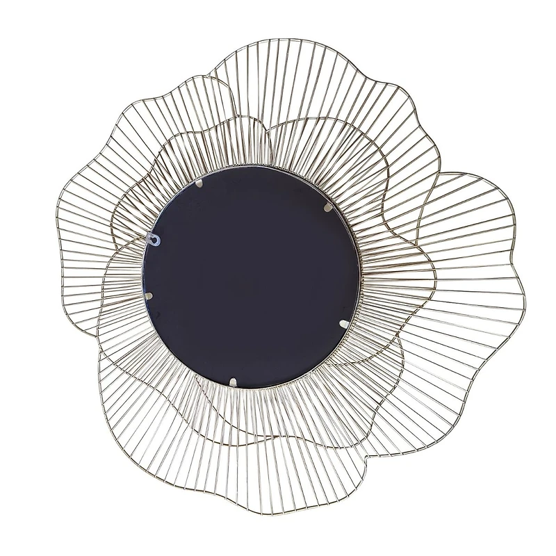 Asais Flower Mirror Gold