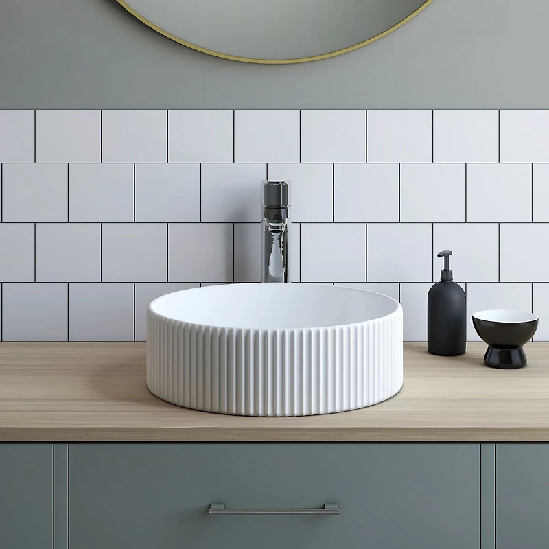 Axel Above-Counter Ceramic Basin