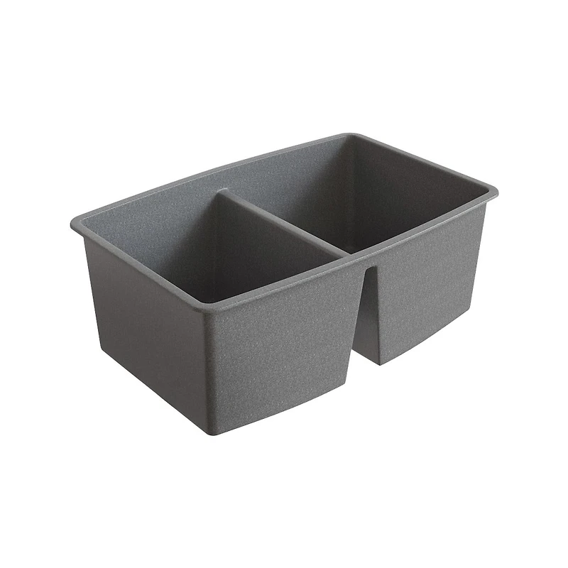 Soothera Évier de cuisine en granite à double bac encastré par le dessus – Gris