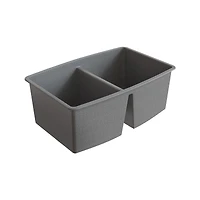 Soothera Évier de cuisine en granite à double bac encastré par le dessus – Gris