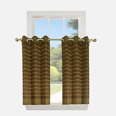 Bamboo Grommet Tier Set - Walnut (48" x 36")