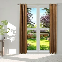 Bamboo Grommet Curtain - Honey (42" x 63")