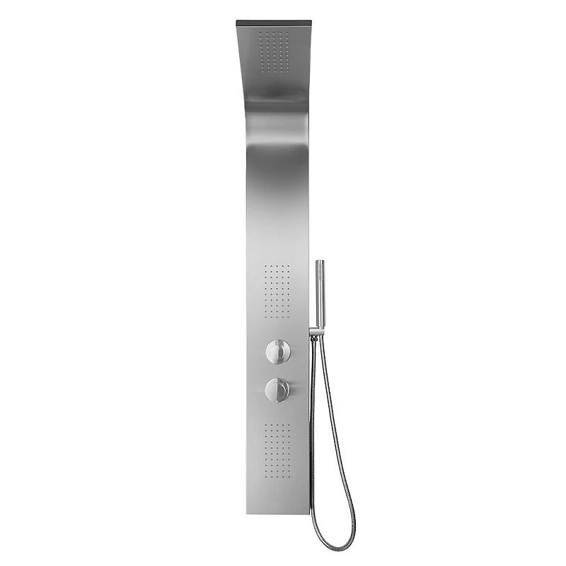 Jasmyne Panneau de douche finition nickel brossé