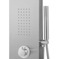 Jasmyne Panneau de douche finition nickel brossé