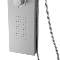 Jasmyne Panneau de douche finition nickel brossé