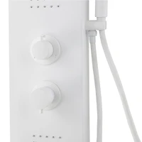 Jasmyne White Finished Shower Panel