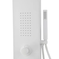 Jasmyne White Finished Shower Panel