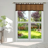 Bamboo Ring Valance - Colonial (48" x 12")