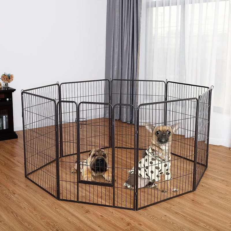 8 Metal Panel Heavy Duty Pet Playpen-40 Inch