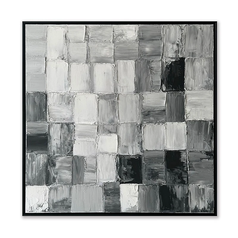 Cadence Grey Abstract Painting