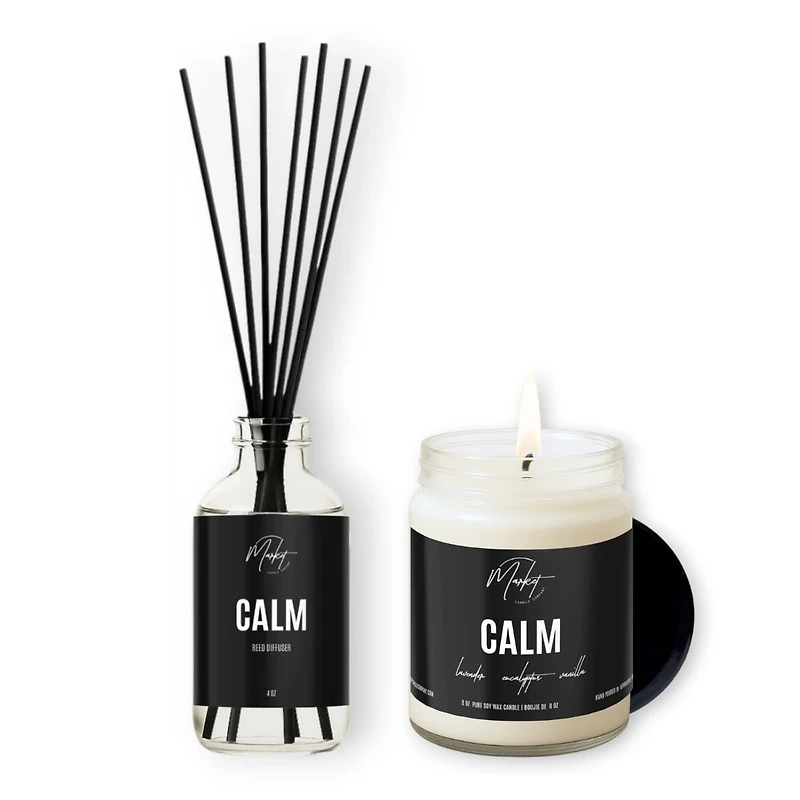 Calm candle and reed - Duo