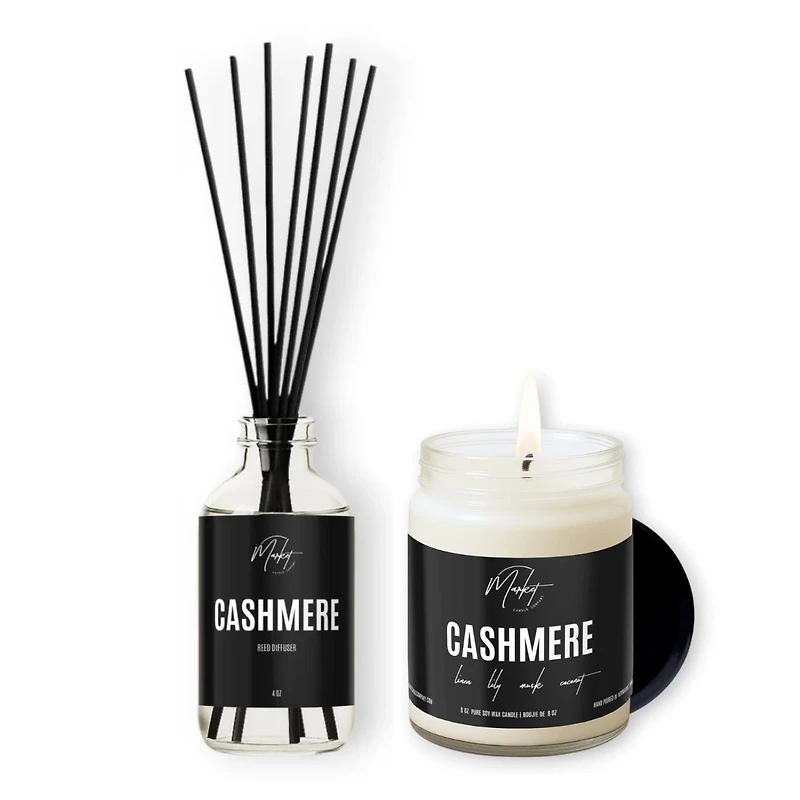 Cachemire duo chandelle et diffuseur