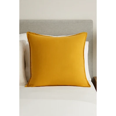 Brunelli Muslin Yellow Decorative Pillow Cover