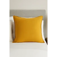 Brunelli Muslin Yellow Decorative Pillow Cover