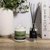Citrus & cedar candle and reed - Duo