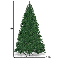 Arbre de Noël artificiel pré-illuminé en PVC avec 700 lumières DEL – 9 pi