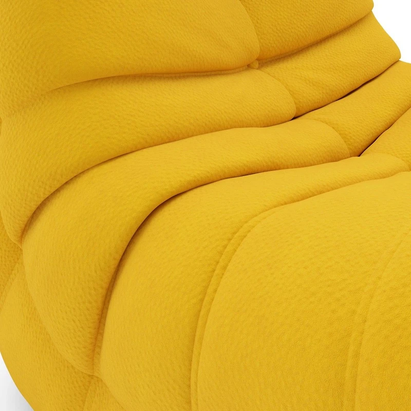 Zoe Kid's All Foam Armless Chair - Yellow