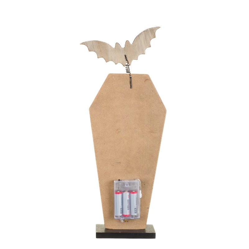 Spooky Coffin Illuminated Sign, Pack of 2