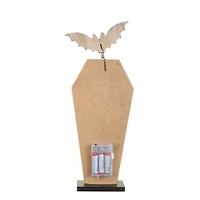 Spooky Coffin Illuminated Sign, Pack of 2