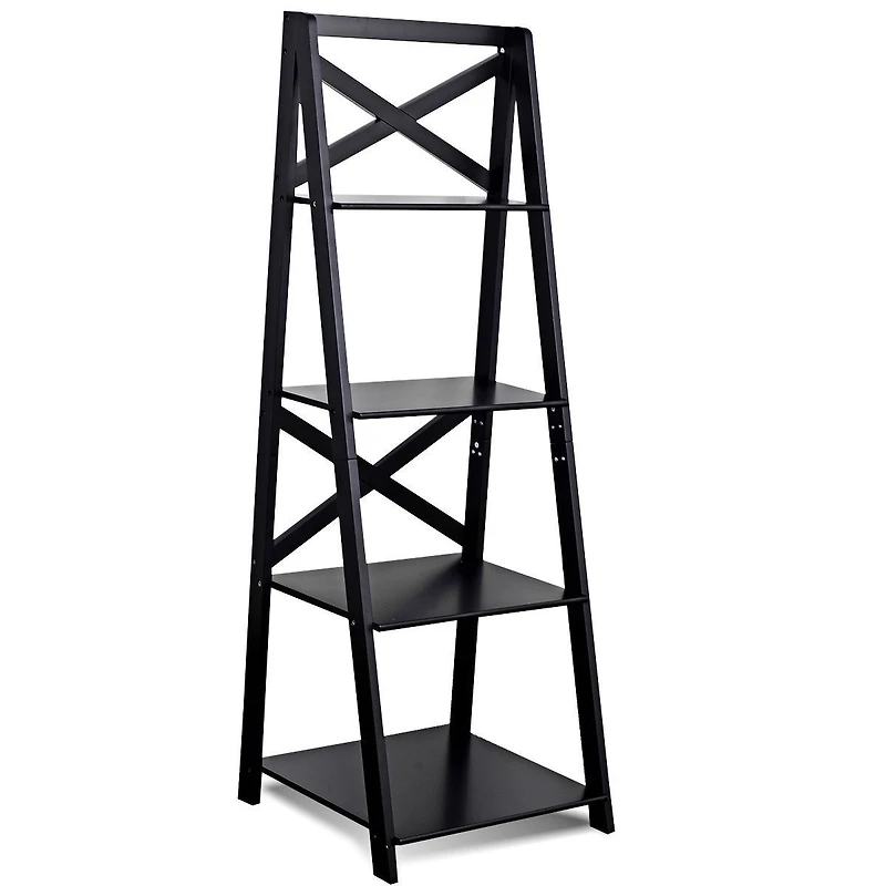 4-Tier Ladder Bookshelf