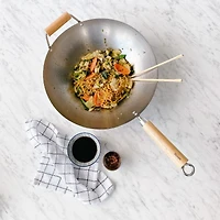 Dexam Carbon Steel Wok 34 cm
