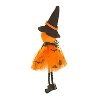 Orange Fabric Pumpkin Girl Doll Critters Dress, Pack of 10