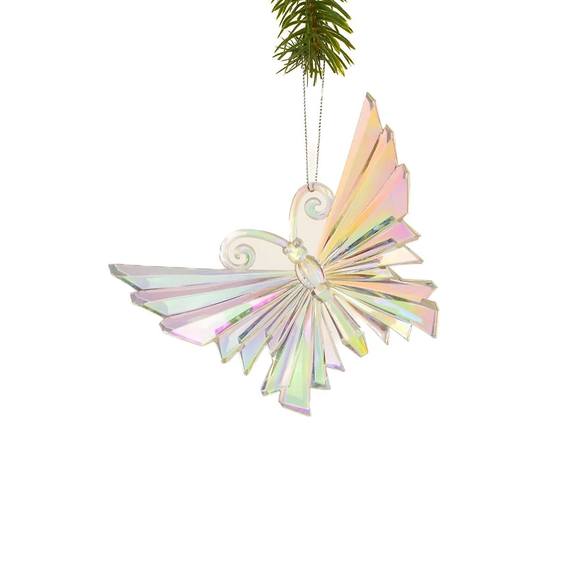 Crystalline Iridescent Glass Butterfly & Dragon Fly Ornament, Pack of 6