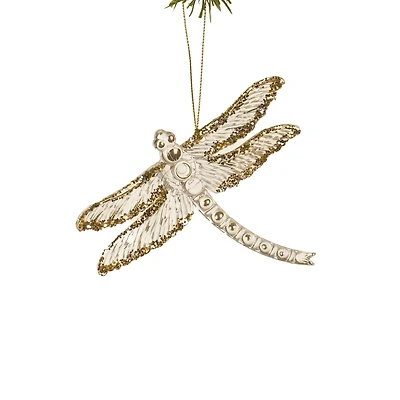 Crystalline Hanging Dragonfly Ornament, Pack of 6