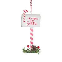 Candycane "Letters To Santa" Mailbox Ornament, Pack of 6