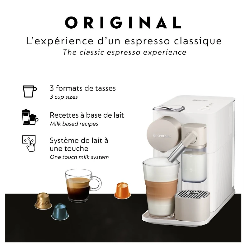 Machine à espresso à capsule Nespresso® Gran Lattissima Nouvelle Vitalité par De'Longhi