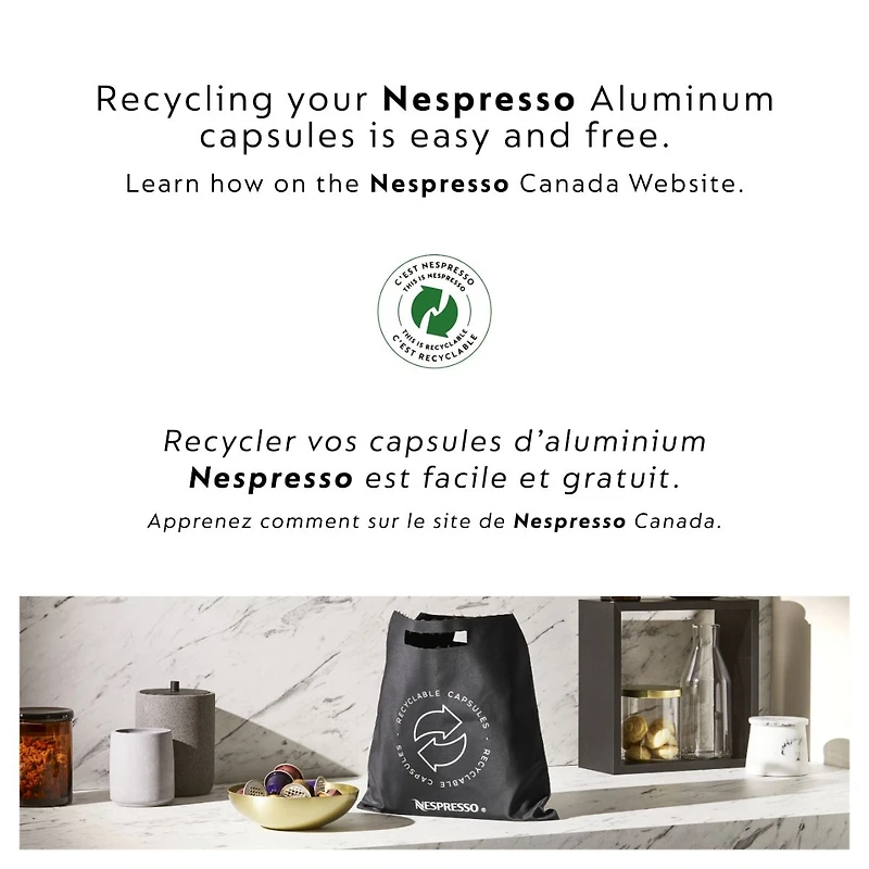 Machine à café et espresso à capsule Nespresso® Vertuo Next Premium par De'Longhi - Noir et rose doré