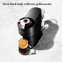 Nespresso® Vertuo Next Premium Coffee & Espresso Capsule Machine  by De'Longhi - Black Rose Gold