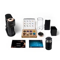 Machine à café et espresso à capsule Nespresso® Vertuo Next Premium avec Aeroccino par De'Longhi - Noir et rose doré