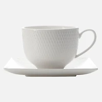 Maxwell & Williams Diamond Set of 2 Diamond Cups and Saucers