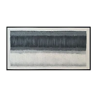 Expansion Black and White Abstract Painting