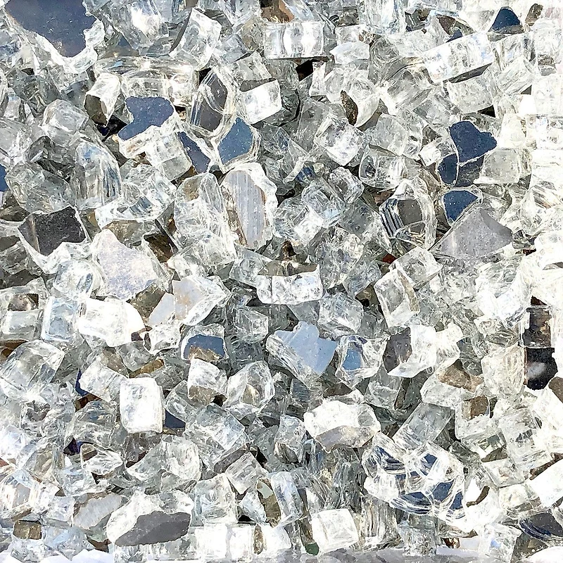 Paramount FireGlass, Luminous Ice Crystal, 1/2IN,  2 Pack Jars