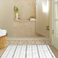 Field Stripe Reversible Bath Rug