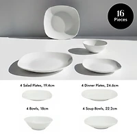 Morgan 16-Piece Dinnerware Set by LC Studio