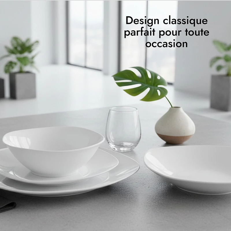 Morgan Ensemble de vaisselle 16 pièces par LC Studio