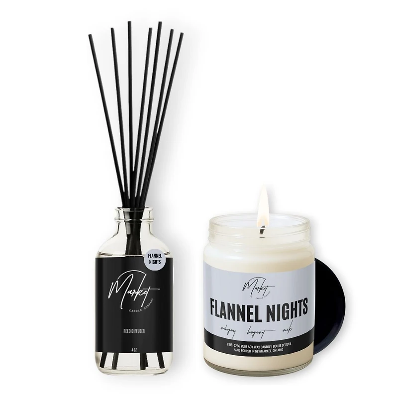 Flannel nights candle and reed - Duo