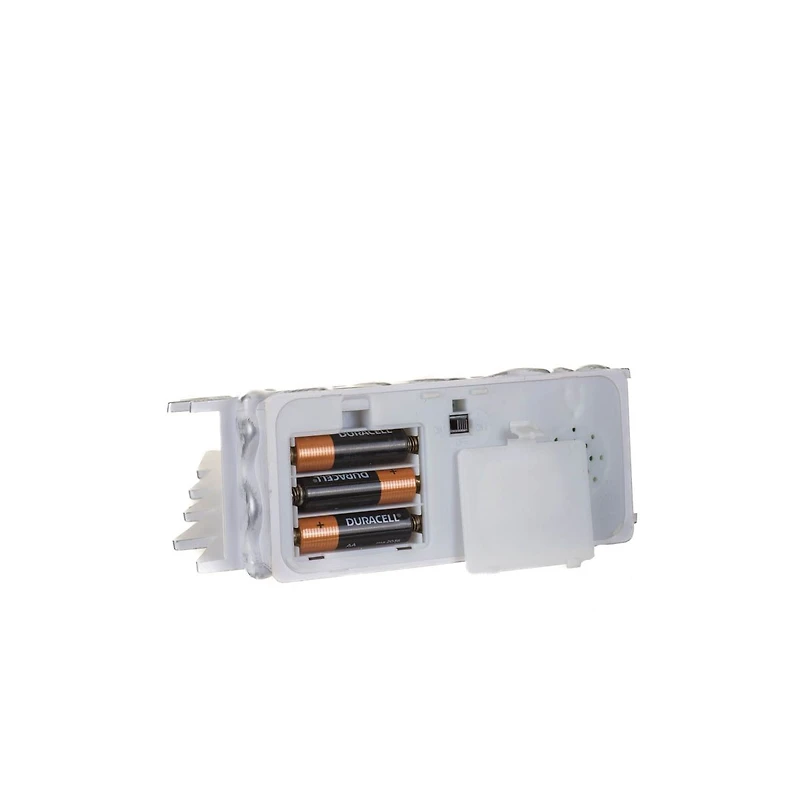 Musical White Plastic Christmas Tree Warm White LED Snow Globe Snowman's Forest