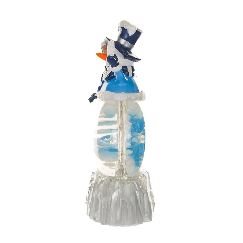 Blue Snowman LED Snow Globe