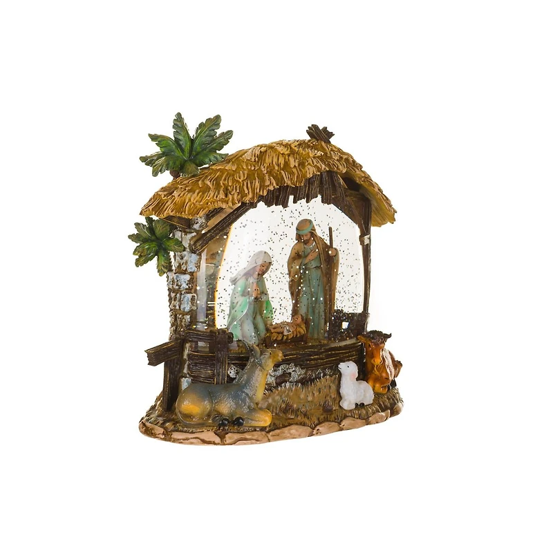 Nativity Stable LED Snow Globe