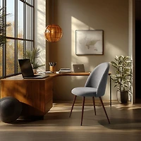 Set of 2 Grey Dining Chairs by Maison Classique