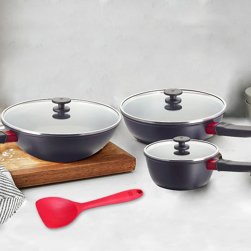 ZWILLING Now DURASLIDE® Batterie de cuisine en aluminium forgé, 6 pièces